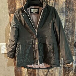 Michael Kors girls winter jacket green size 10-12 Q22